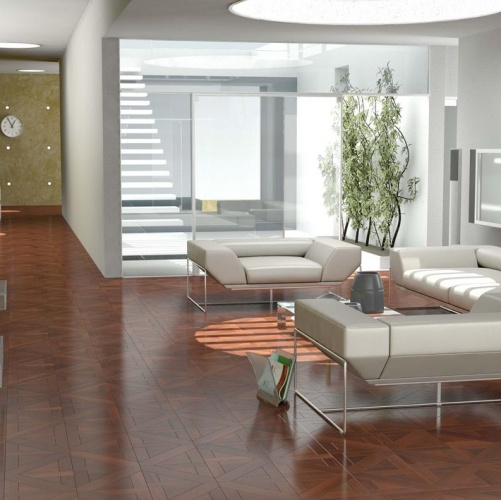 Модульный паркет Da Vinci Плат Термоясень Натур (Гладкая) 620х620 мм 2600600121 - Вид №1