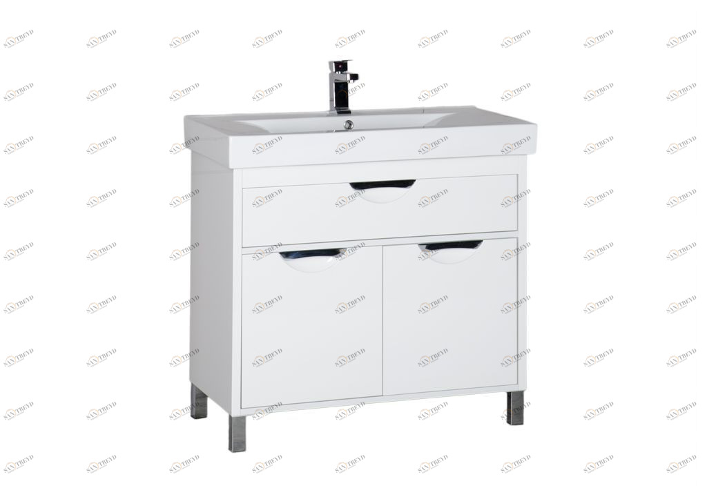 Тумба с раковиной Aquanet Гретта 90 белый 0017920600177118