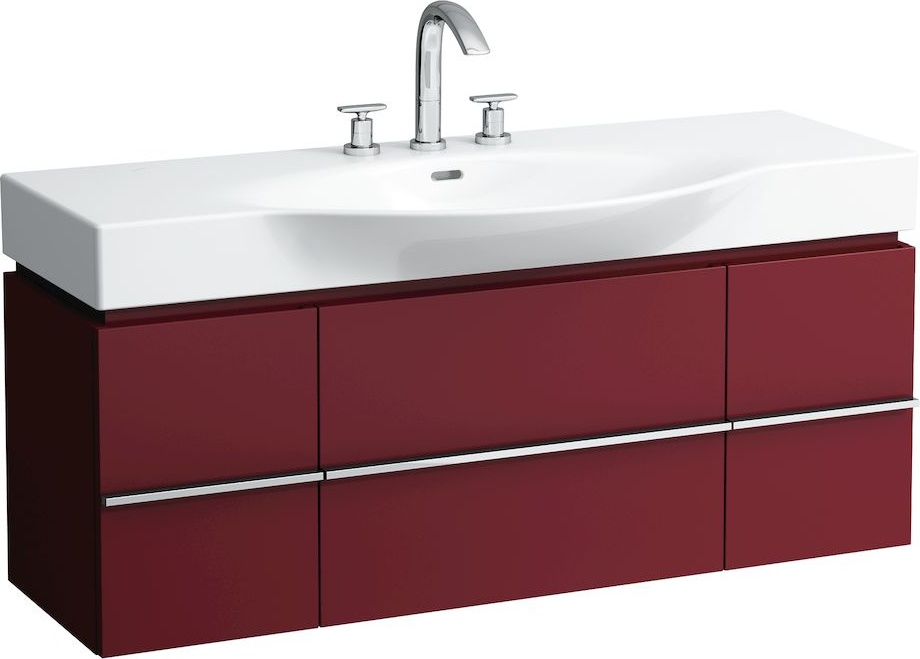 H4013020759991 Шкафчик под раковину, для раковин 811704, 812704, 2 выдвижных ящика с 2 дверцами, 2 стеклянные полки LAUFEN PRO - Вид №25