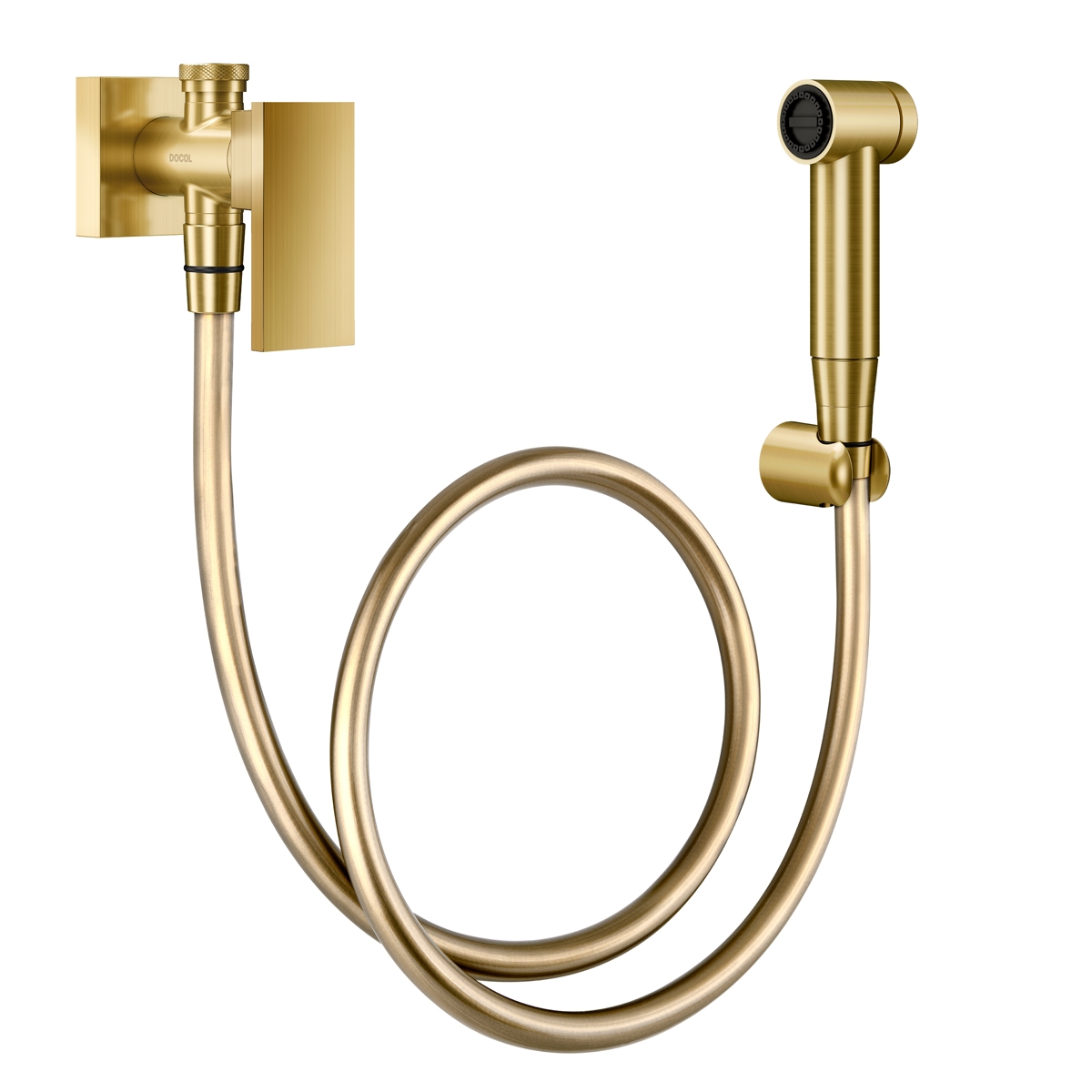 00925672 Гигиенический душ с регистрацией и полированным медным краном Docol NEW EDGE 