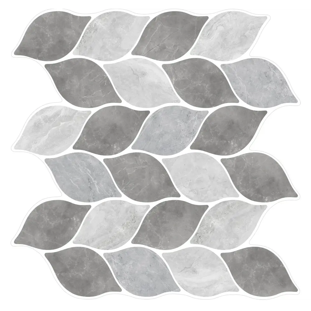 Наклейка декоративная 3D мозаика Лепестки 25x25 см FBRUSH STLM-2054959