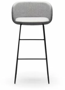 CHAIRS & MORE Высокий табурет из саночной ткани с подставкой для ног Chips