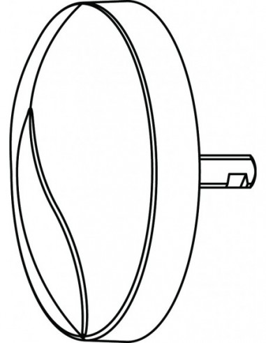 057600 000 00  Маховик для ванны с осью, хром Valentin Хром  - Вид №2