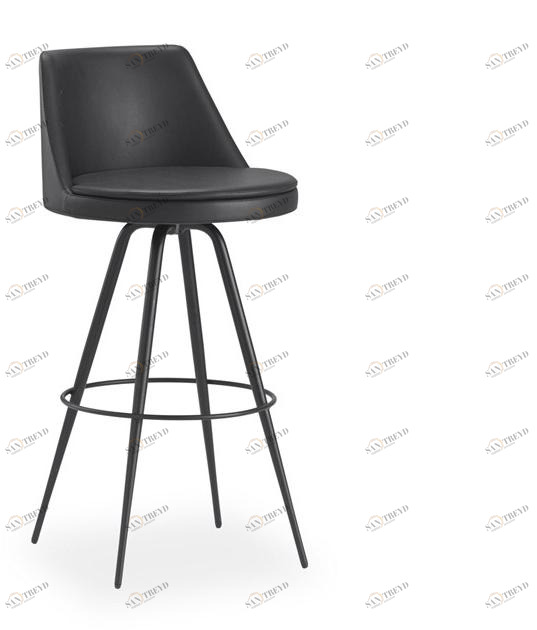 B&T Design Кожаный табурет с подставкой для ног sun-id-1401485