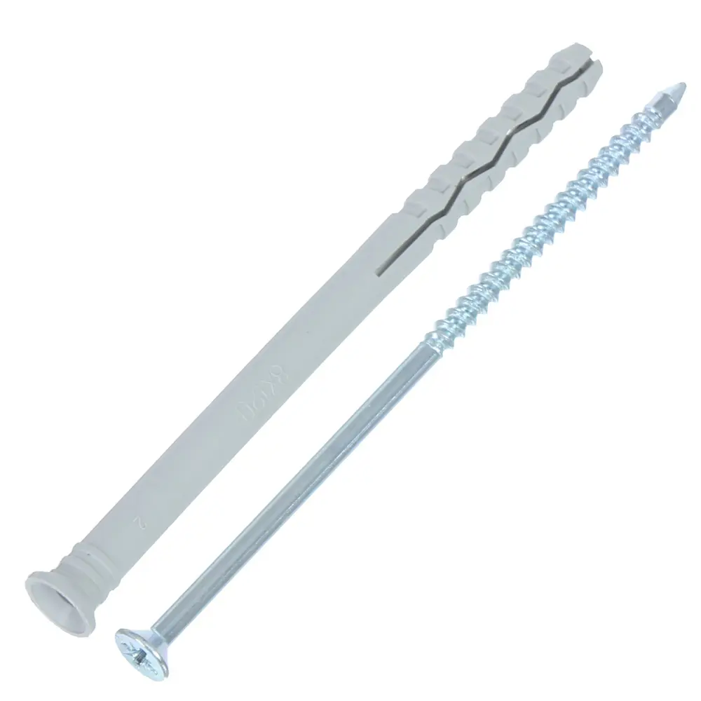 Дюбель-гвоздь потайной Standers 8x120 мм нейлон цвет серый 8 шт STLM-2150833