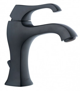 76003NEO Смеситель Ares с донным клапаном для раковины, цвет черный матовый