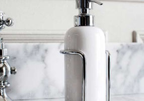 Gentry Home Керамический держатель стакана St James Хром GH100738  - Вид №1