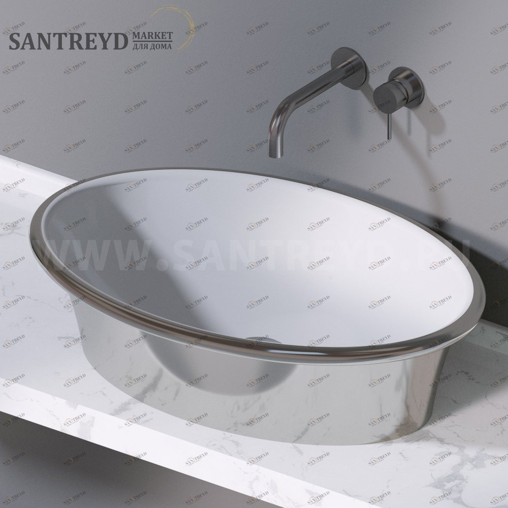 L492251 Накладная раковина на столешницу  овальная A. e T. Italia PRINCESS AeT ITALIA