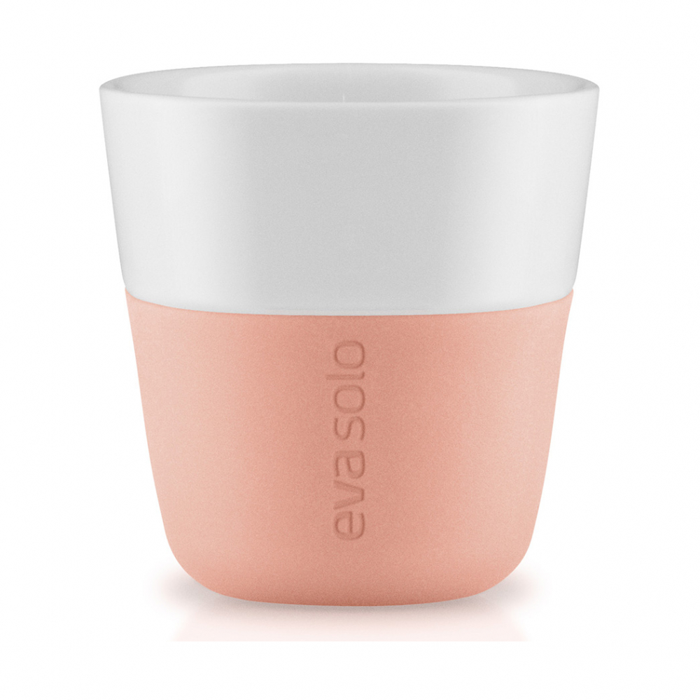 EVA SOLO 501088 Чашки для эспрессо, 80 мл, 2 шт, персиковый Фарфор, силикон  - Вид №3