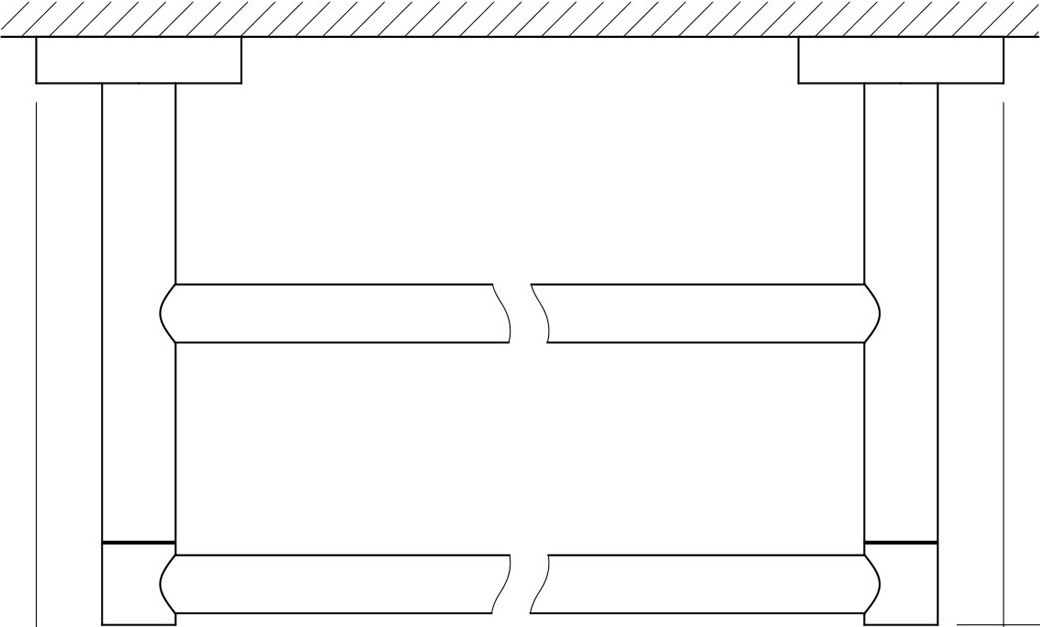 HAR 031 Штанга для полотенца двойная 60 cm ARTWELLE Harmonie - Вид №1