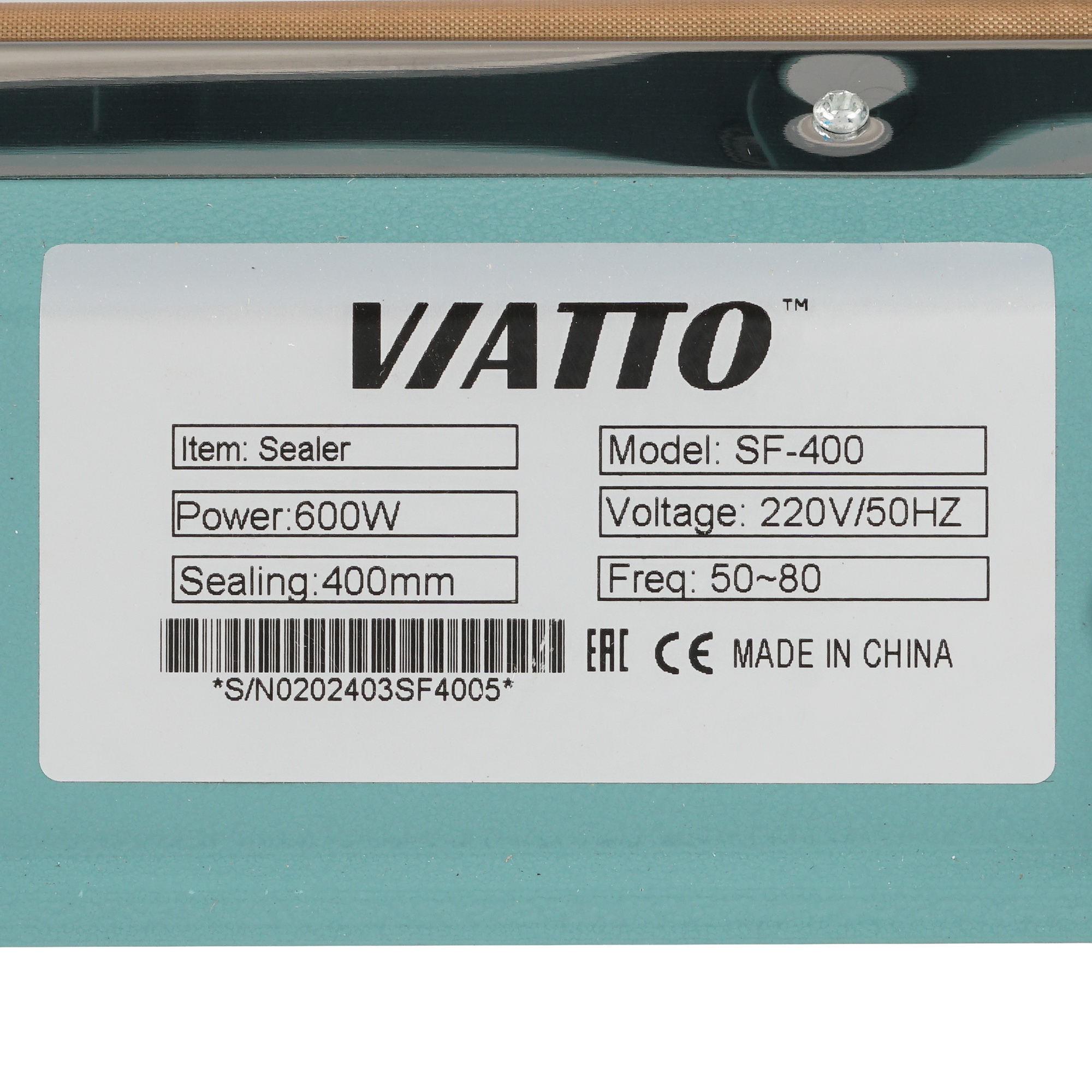 9126341 Вакуумный упаковщик Viatto SF-400 STDN-0126985 - Вид №5