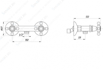 Смеситель MIGLIORE Revival ML.REV-446.CR для душа - хром  - Вид №3