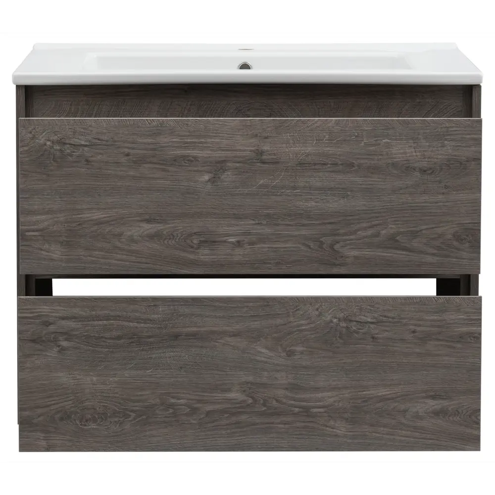 Тумба под раковину KONSENSA Мокка 2.0 подвесная 85 см цвет серый дуб STLM-2001532 - Вид №4