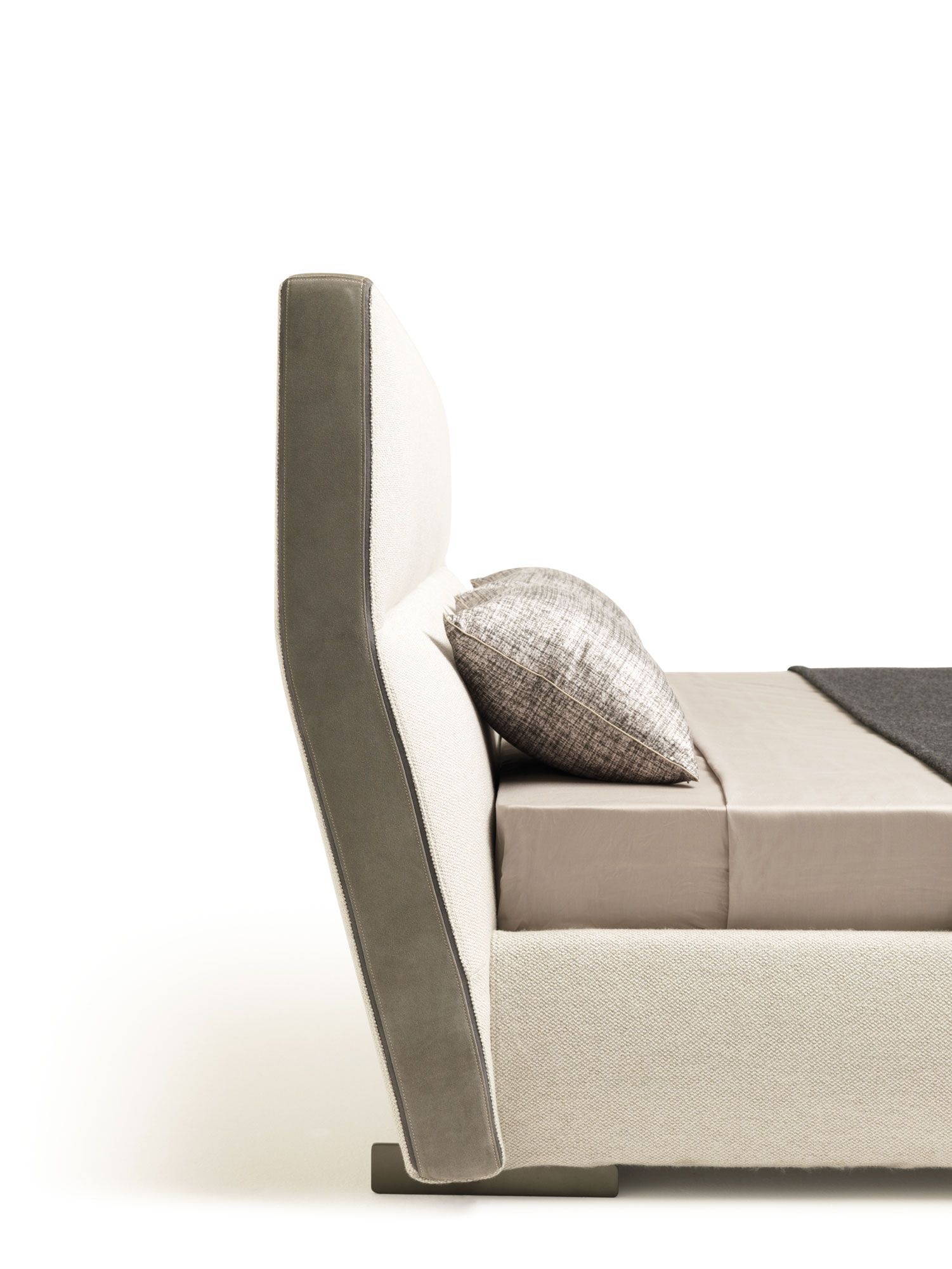 Двуспальная кровать-контейнер с мягким изголовьем MisuraEmme COSY ARCH-00040461 - Вид №9