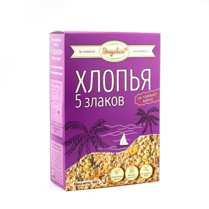 Хлопья 5 злаков Эндакси Santreyd 4550