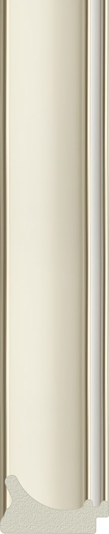 BY 7615 Зеркало в багетной раме - белый с серебром 60 mm EVOFORM Definite - Вид №3