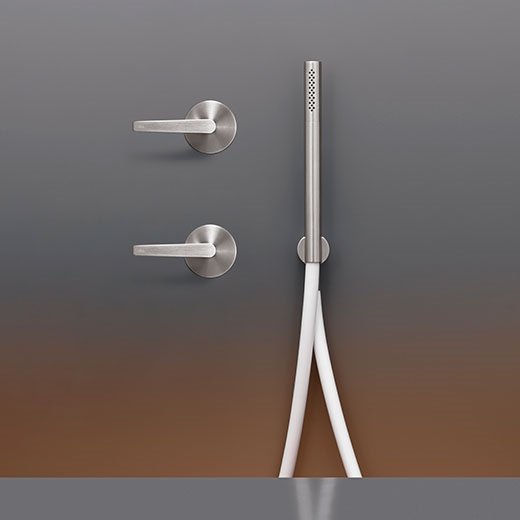 Настенный 2 прогрессивные смесители, установленные для ванной / душа с цилиндрическим ручным душем диаметр 18 мм  FLG22 CEADESIGN  - Вид №1