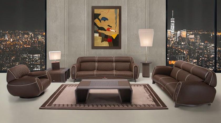 Tonino Lamborghini Casa Поворотное кожаное кресло с подлокотниками Imola sun-id-1367692 - Вид №5