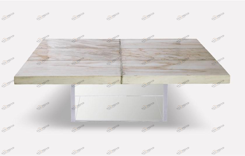 MORADA Квадратный журнальный столик из акрила и дерева Petra sun-id-1441597