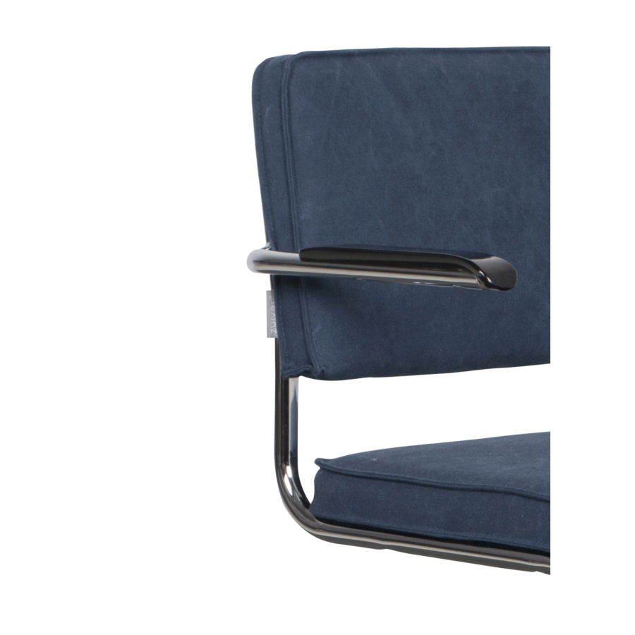 Кресло Ridge Kink Vintage синее Zuiver 1200073 - Вид №5