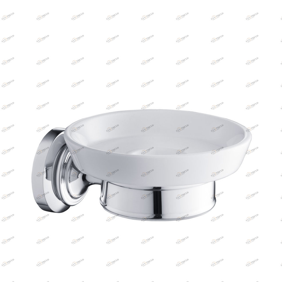 Мыльница, цвет Хром/белый, Savoy  Burlington RA51 