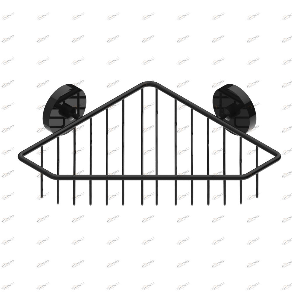 A35-3623 Мыльница-сетка большая угловая с фланцами 200 x 200 мм Thg-paris Bambou с белым хрусталём Покрытие PVD бронза A35-3623 CAT.F