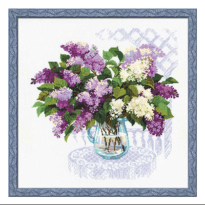 0900 Набор для вышивания Аромат весны 45 х 45 см RIOLIS Сотвори Сама 