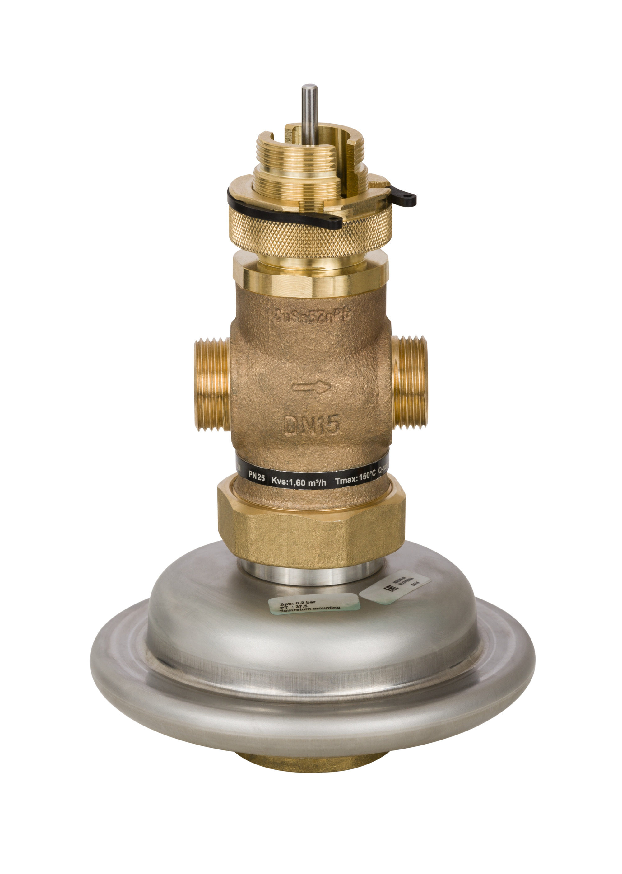 Danfoss Клапан регулирующий комбинированный AVQM с наружной резьбой или фланцевый Комб. р-рAVQM PN16 20/6,3//0,2/резьб. 003H6738  - Вид №34