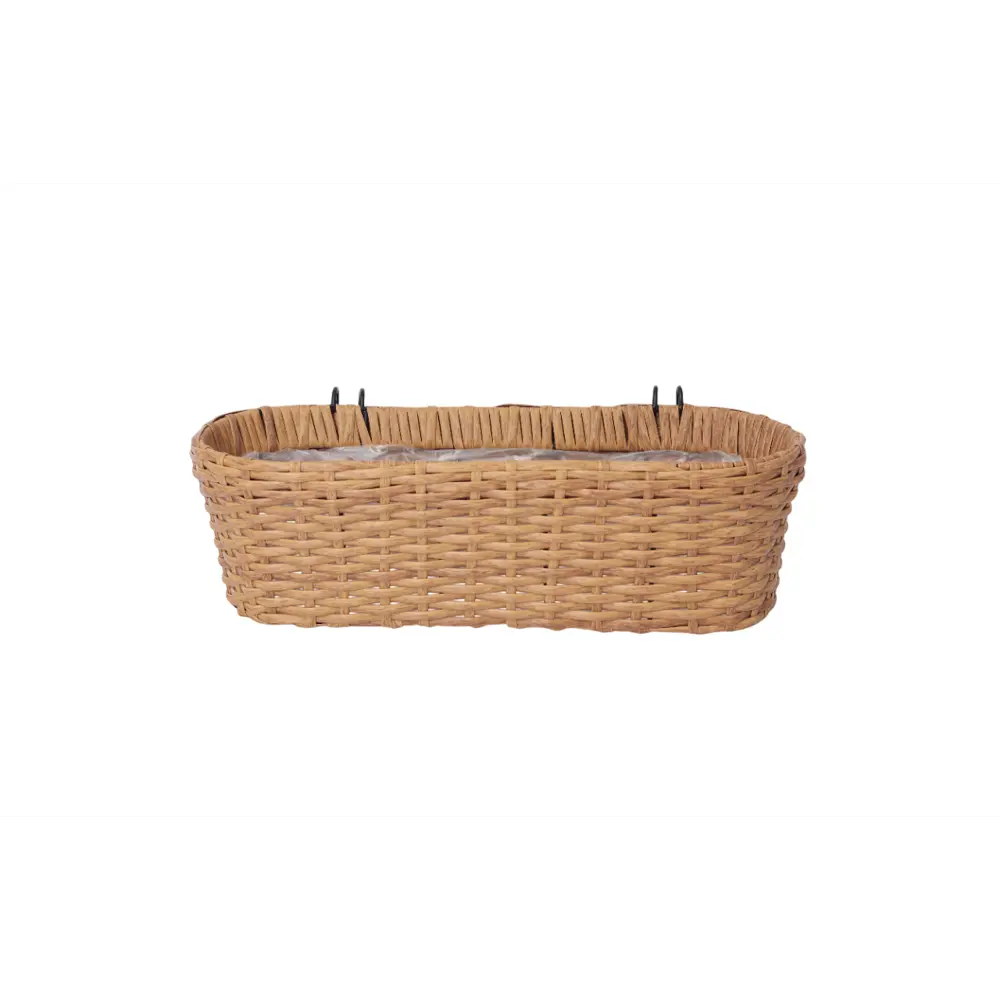 Кашпо для цветов 14x22x50 см v15 л пластик натуральный Santreyd Балконный STLM-2160917 - Вид №2