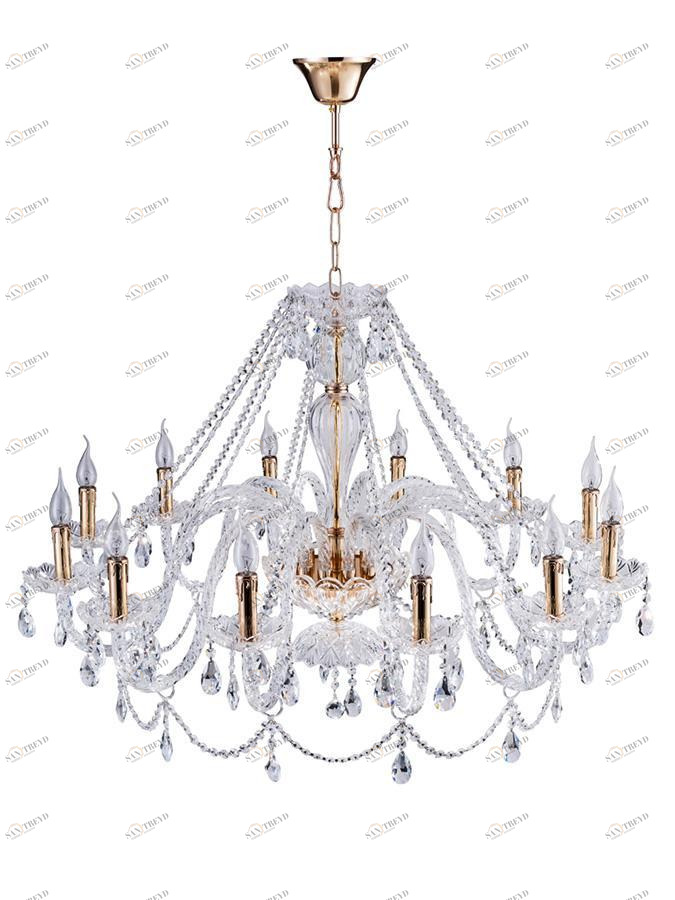 Подвесная люстра Vitaluce V5086/12 VITALUCE ДИЗАЙНЕРСКИЕ 220016 Золотой 