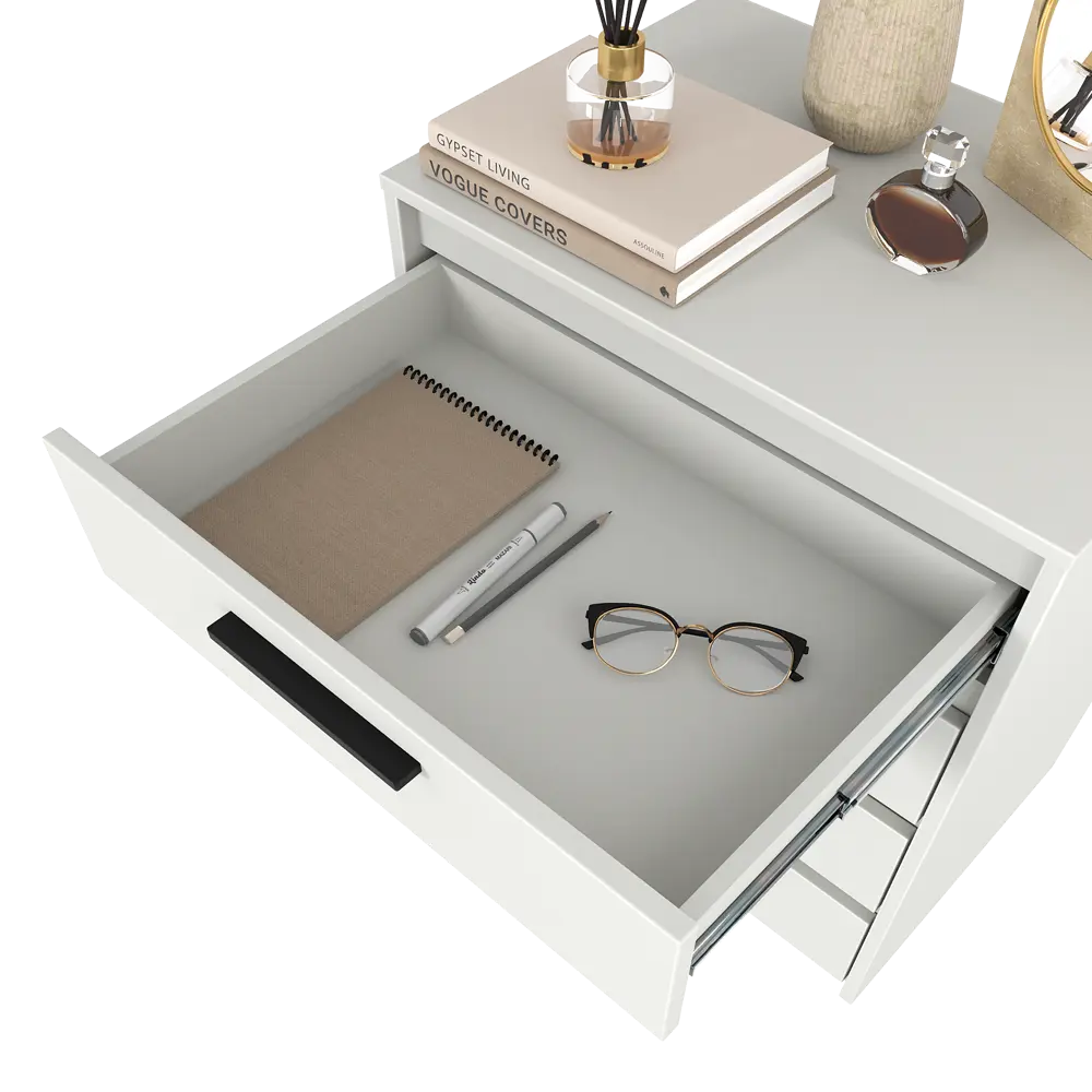 Комод Лион 4 ящика 60x84x41,7 см ЛДСП цвет белый Santreyd STLM-2015844 - Вид №9