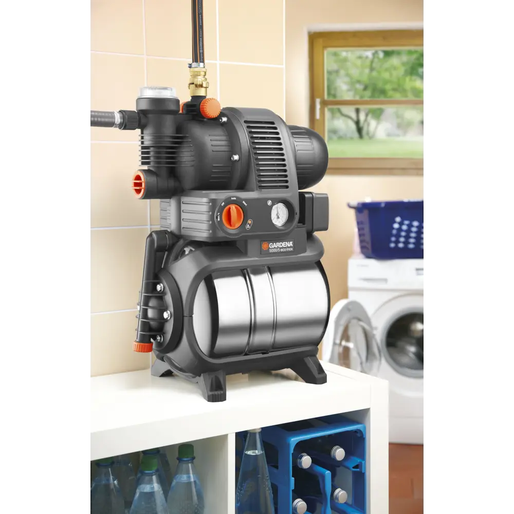 Насосная станция Gardena Eco Inox 230 В 1200 Вт 1.5 м 24 л 5000 л/ч STLM-2132360 - Вид №11