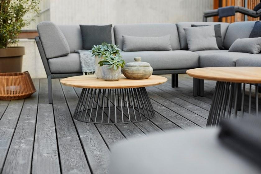 solpuri Круглый садовый столик из тика Grid sun-id-1362566 - Вид №2