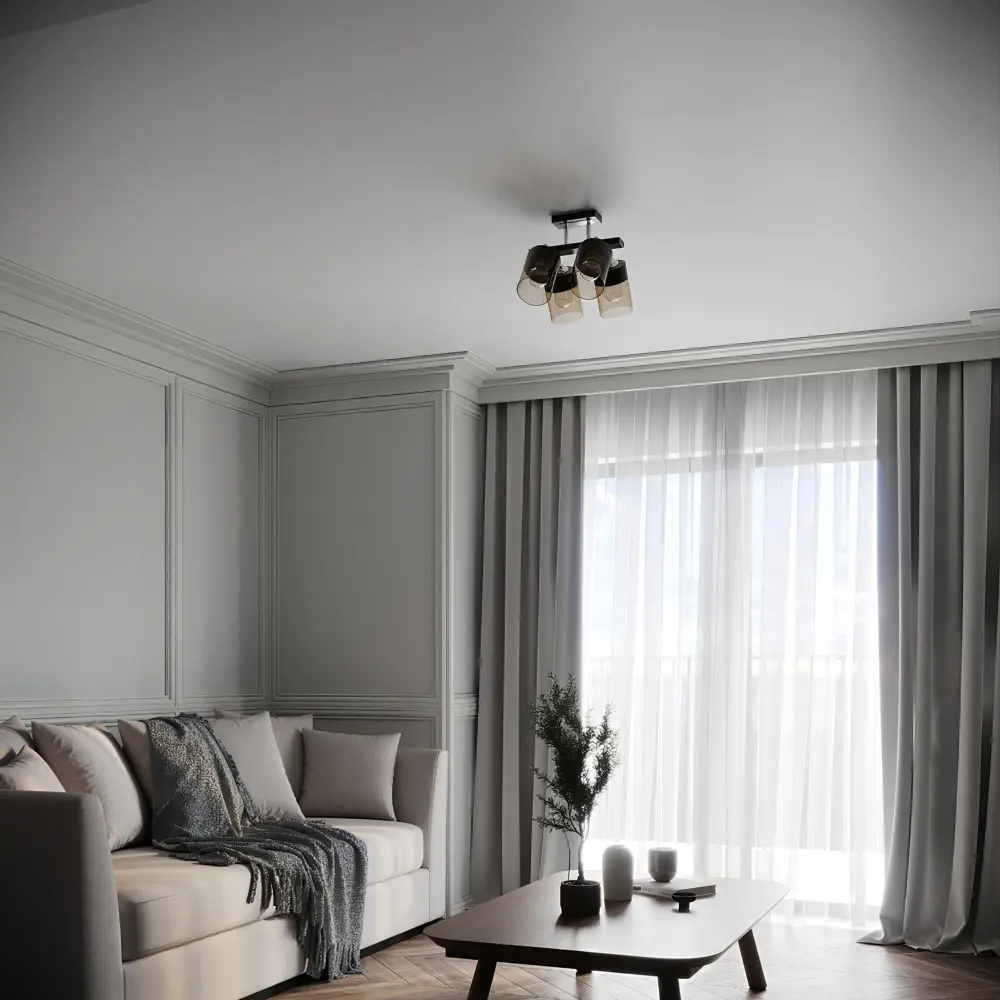 Люстра потолочная KREAFORTA Vereya 4 ламп цвет черный STLM-2118165 - Вид №9