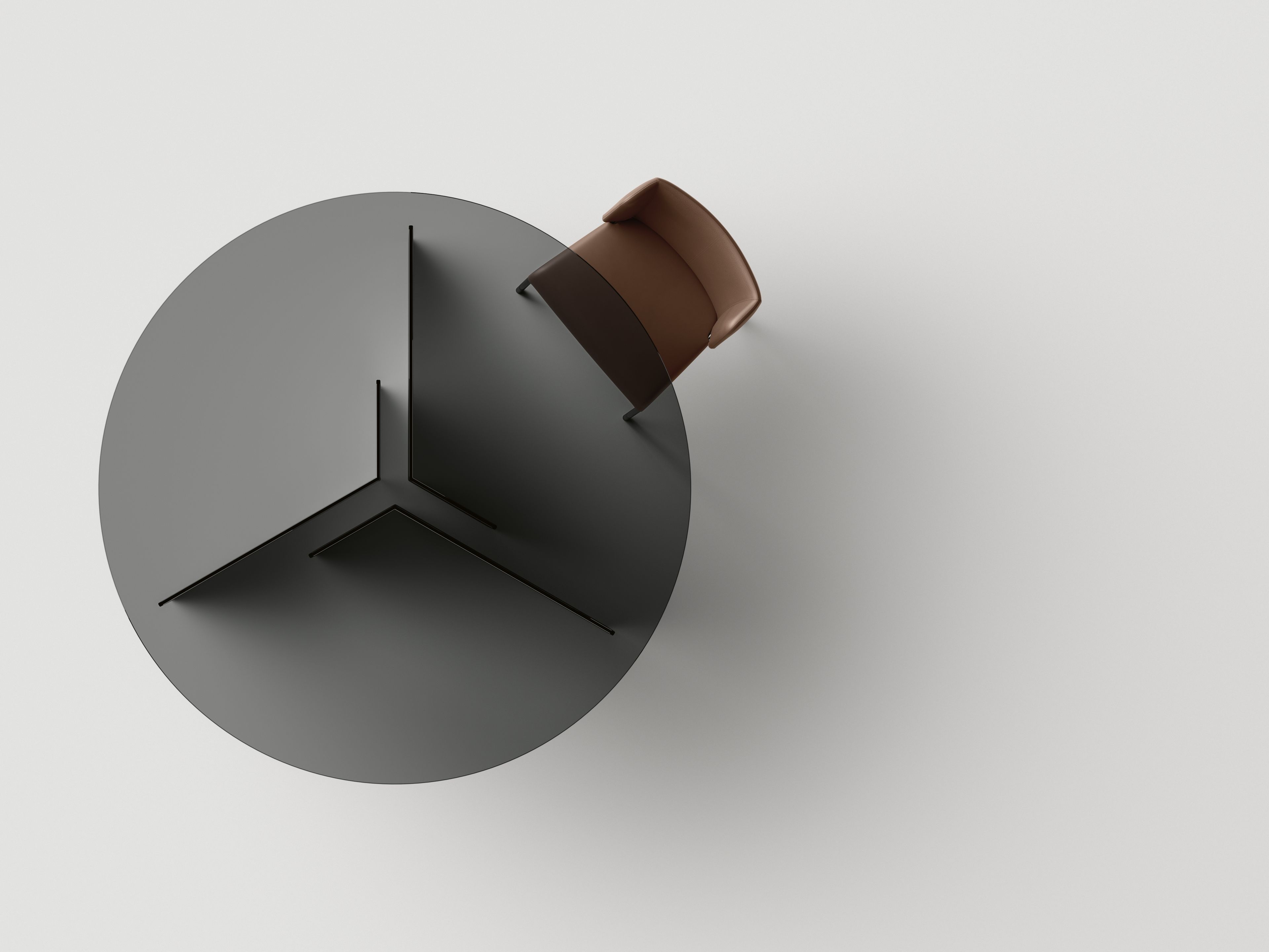 Круглый стол из закаленного стекла Tonelli Design THRIM ARCH-00113249 - Вид №3