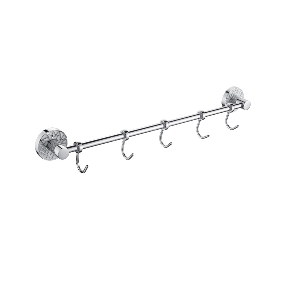 GFmark - Вешалка с пятью крючками прямая, с БЕЛОЙ МОЗАИКОЙ, код: 3215 