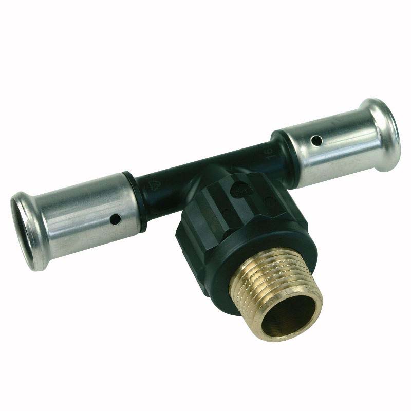 Тройник пресс-Н PVDF HENCO 20х3/4"х20 14PK200520