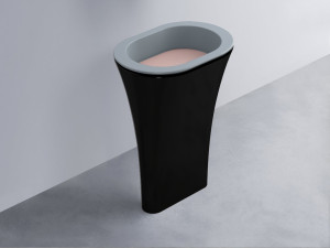 AMLA65-BR+AMPILO-CP+AMCOLO-N Раковина Amedeo Ovale отдельностоящая cielo Enjoy + Amedeo