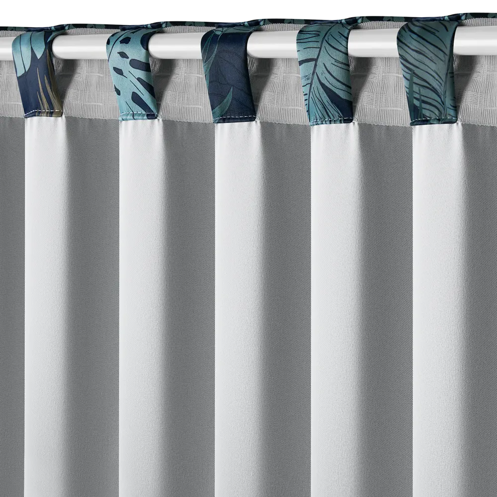 Штора на ленте со скрытыми петлями димаут KREAFORTA Aleida 140x280 см синий STLM-2189270 - Вид №9