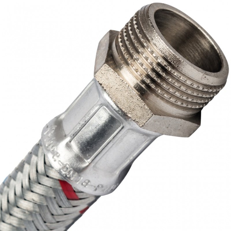 Гибкая подводка для воды НР 1"1/4 х ВР 1"1/4 STOUT - 800 мм SHF0136323232 - Вид №1