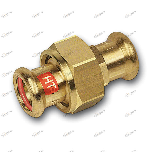 11333035 SANHA 13330 пресс-фит. солн., бронза, сгон с плоск.упл. ВПр-ВПр 35 мм 