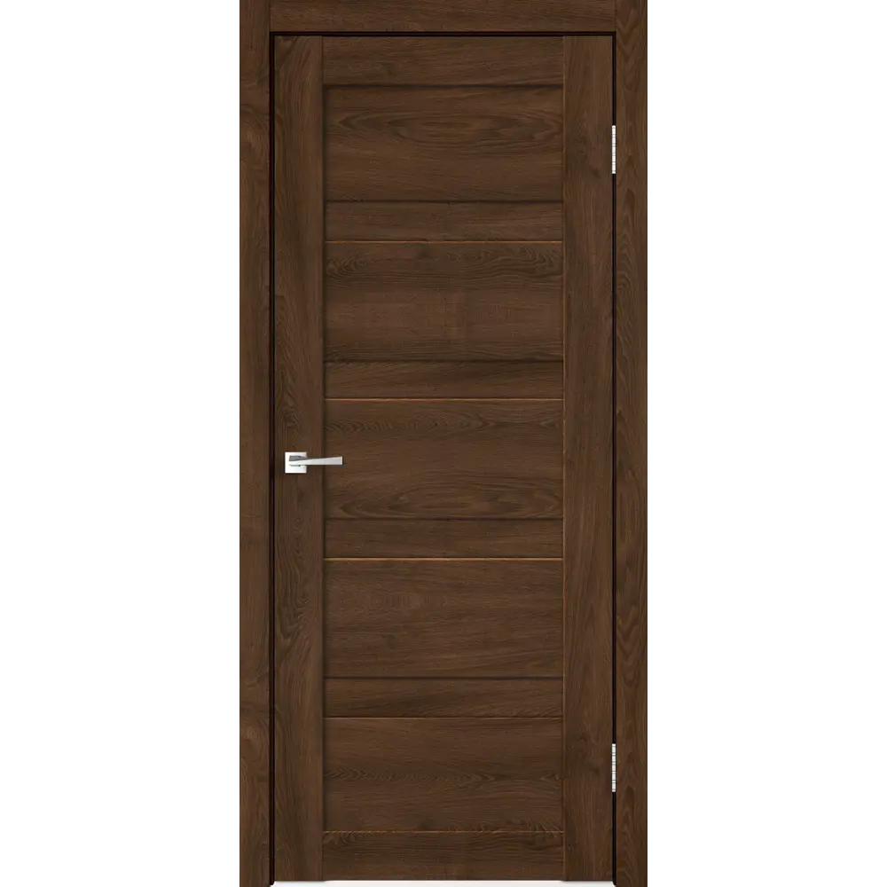 Комплект двери Лайн глухая 80x200 см Hardflex цвет дуб тернер венге с добором 200 мм 89429194 STLM-2068916 VELLDORIS 