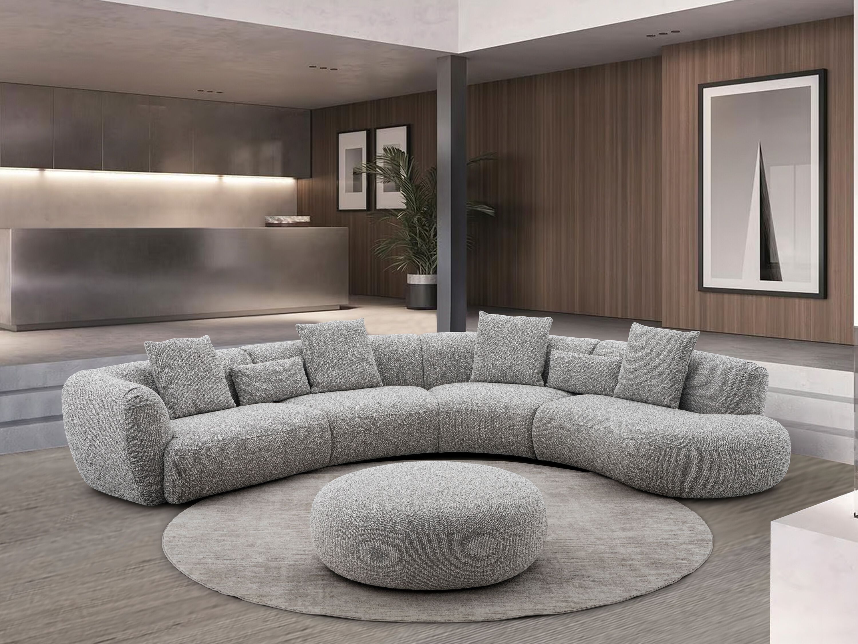 Круглый пуф из ткани CAMPO DE' FIORI Curve ARCH-00118118