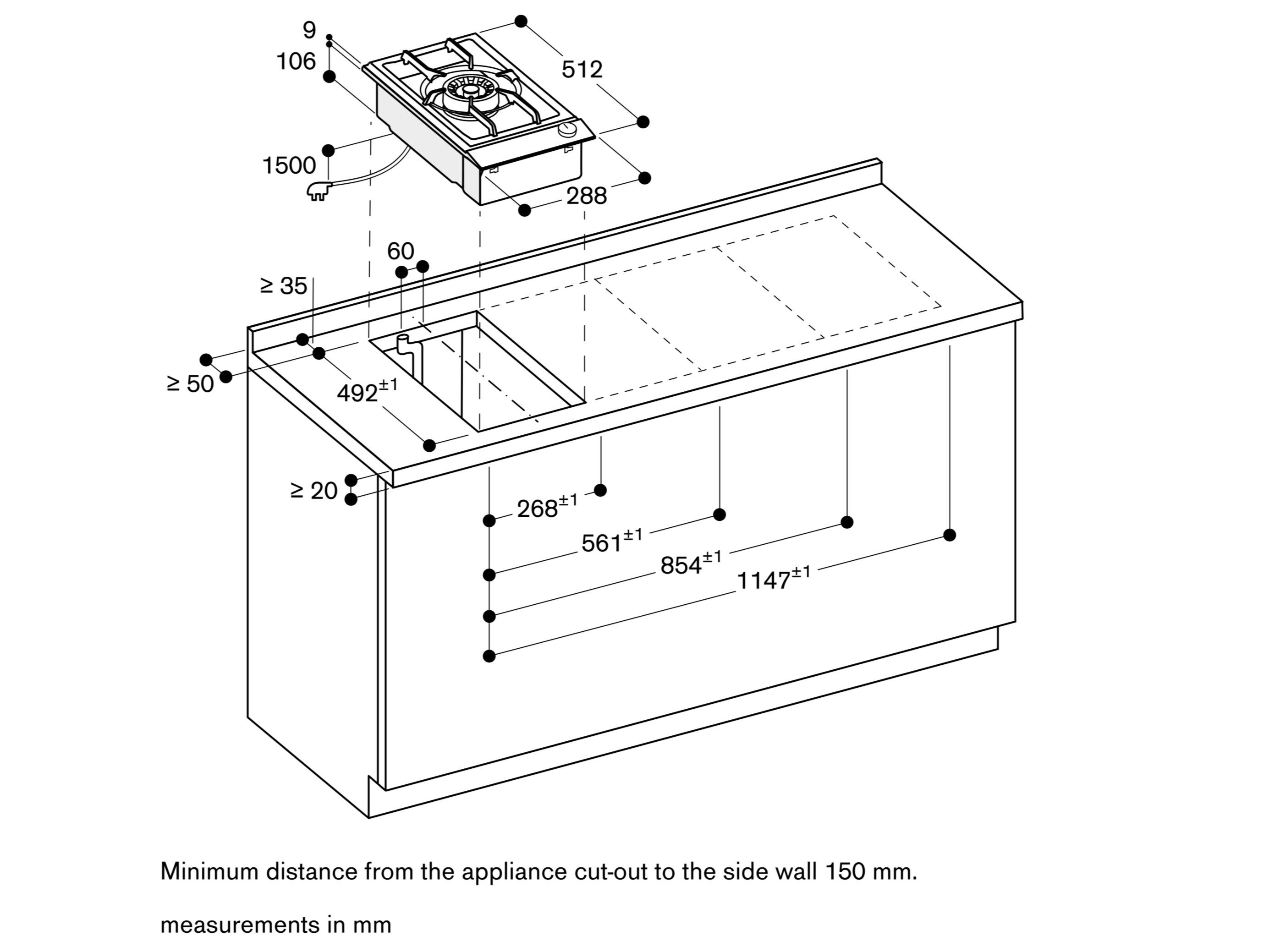 Стальная встраиваемая газовая плита GAGGENAU серия 200 ARCH-00012943 - Вид №1