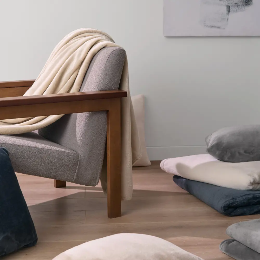 Плед KREAFORTA Flandria 200x220 см микрофибра цвет бежевый STLM-2203245 - Вид №8