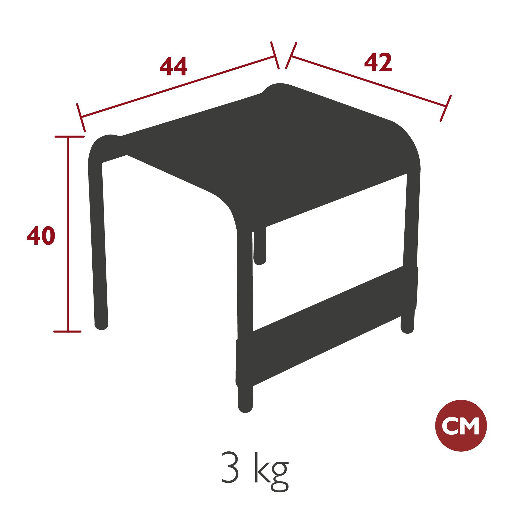 Алюминиевый низкий садовый столик In Stock Fermob ARCH-00133656 - Вид №2