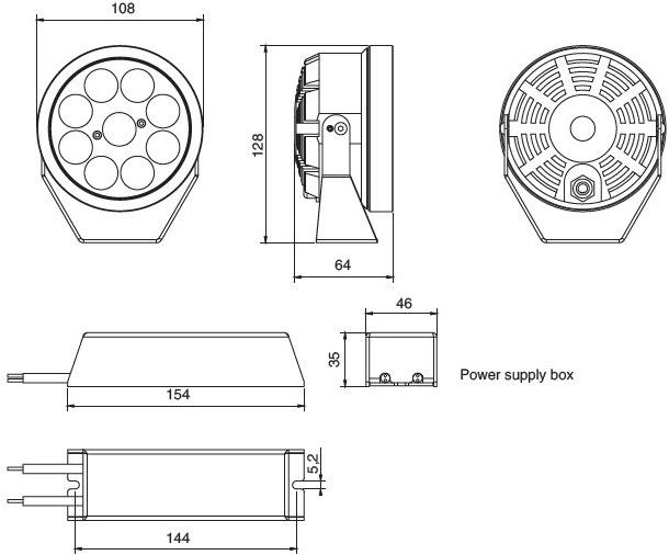 NEXO LUCE Регулируемый светодиодный проектор для улицы Projector nexo luce 2616 - Вид №2