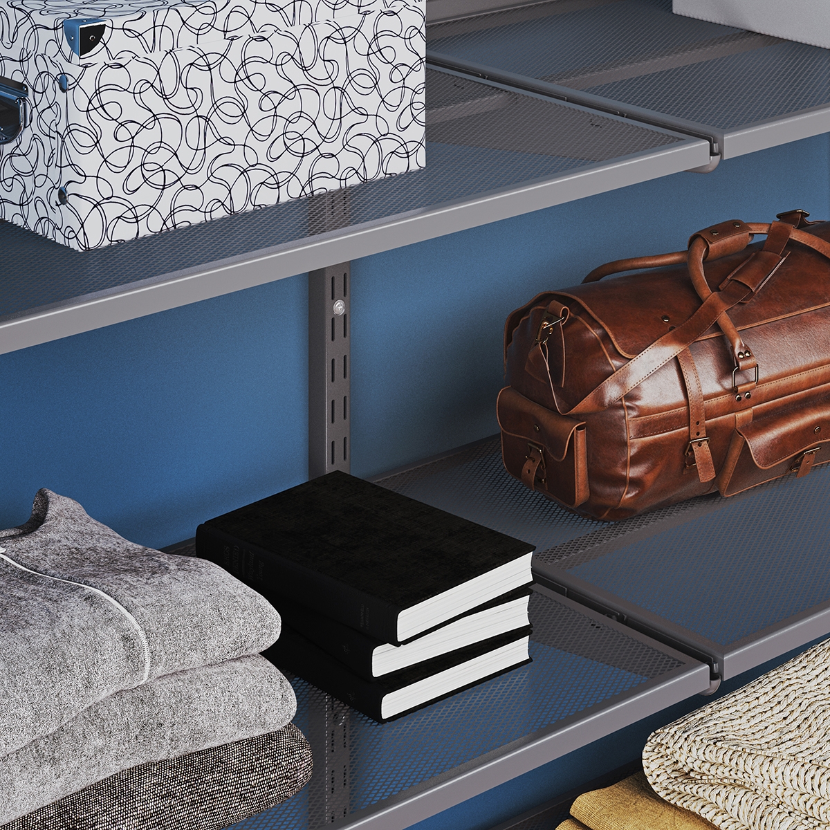 Мелкосетчатая полка , 890x420 мм, серый LJPS0366 Public Steel Россия  - Вид №1