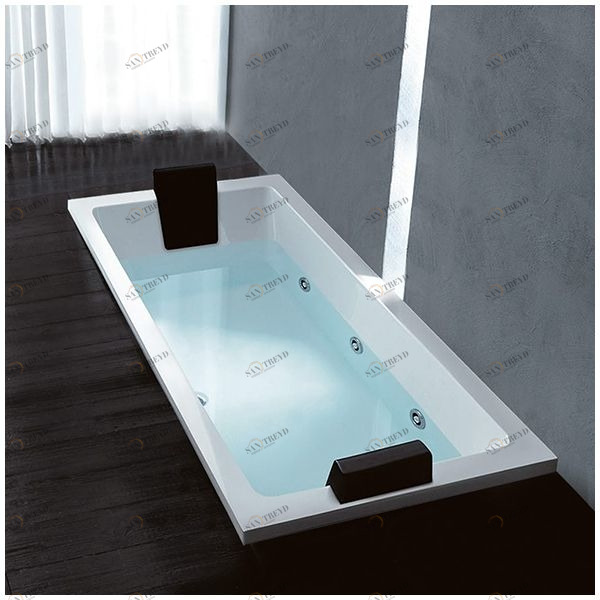 Ванна Gruppo treesse Quadra 180 V0787-SX белая с гидромассажем прямоугольная встроенная левая STDV0787SX