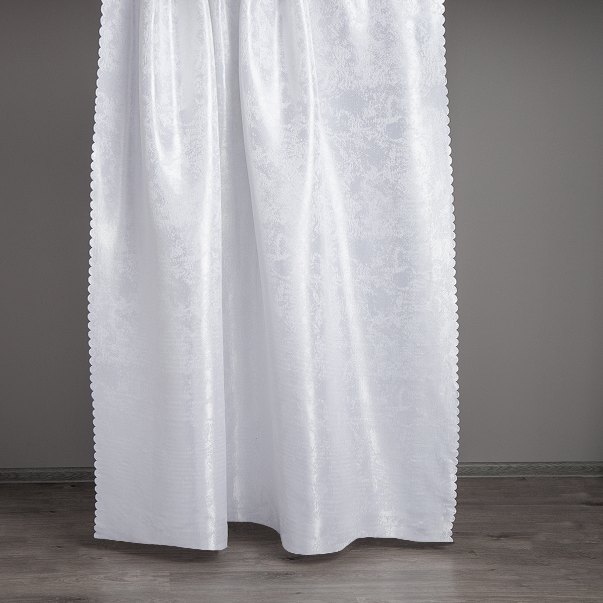 TEX REPUBLIC Ткань «Дебют» белый жаккард для изысканных штор 16280385 STLM-0006765 - Вид №5